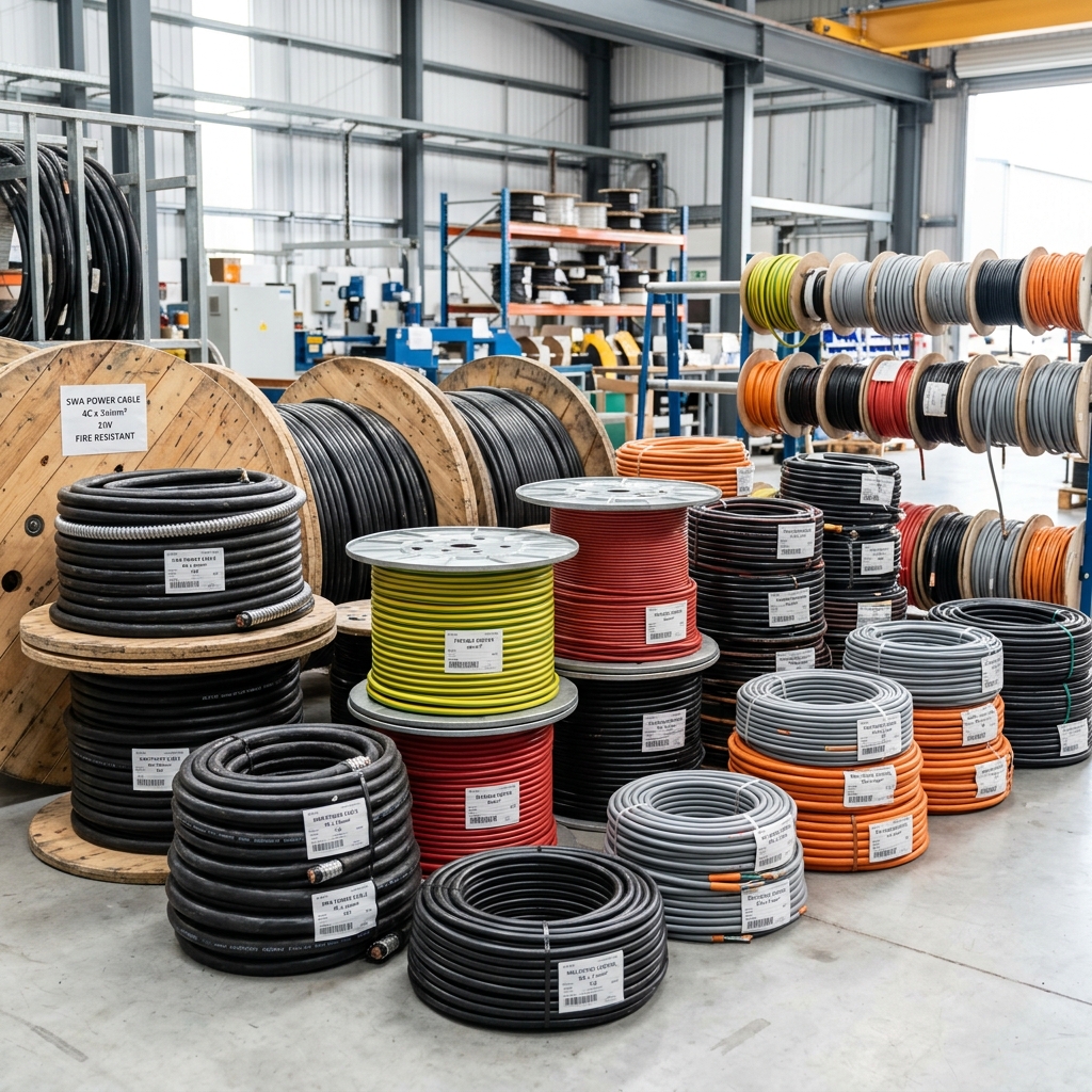 Armoured cables and wires